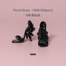 Load image into Gallery viewer, Floral Shoes（ With Ribbons）- 1/6 BJD Doll Shoes