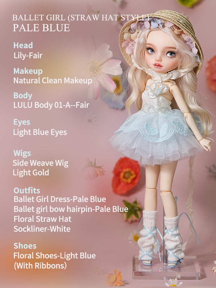 Ballet Girl (Straw Hat Style)  30cm BJD Doll By LULUDAO