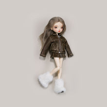Load image into Gallery viewer, Bow-Knot Leather Jacket Set - 1/6 BJD Doll Outfits for LULU Body Size