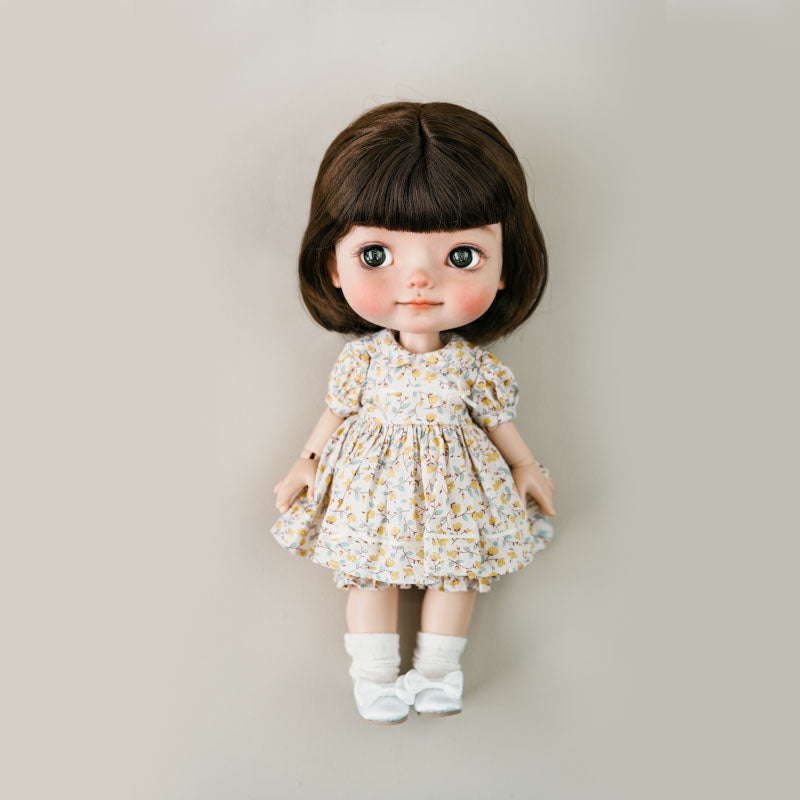 Floral Print Three-Piece Set - 1/6 BJD Doll Outfits for Baby YAYA Size