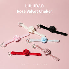 Load image into Gallery viewer, Rose Velvet Choker-1/6 BJD Doll Size Acessories By LULUDAO