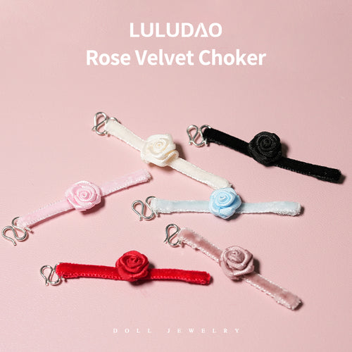 Rose Velvet Choker-1/6 BJD Doll Size Acessories By LULUDAO