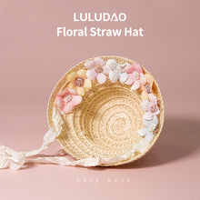Load image into Gallery viewer, Floral Straw Hat-1/6 BJD Doll Size Acessories By LULUDAO