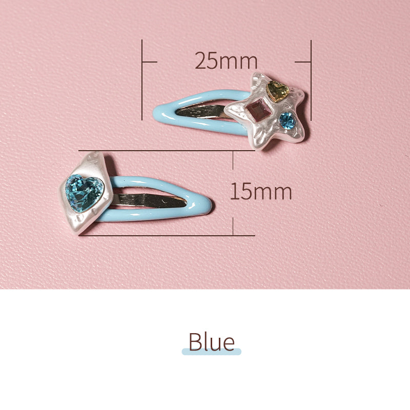 Star Imitation Pearl Diamond Hairpin-1/6 BJD Doll Size Acessories By LULUDAO