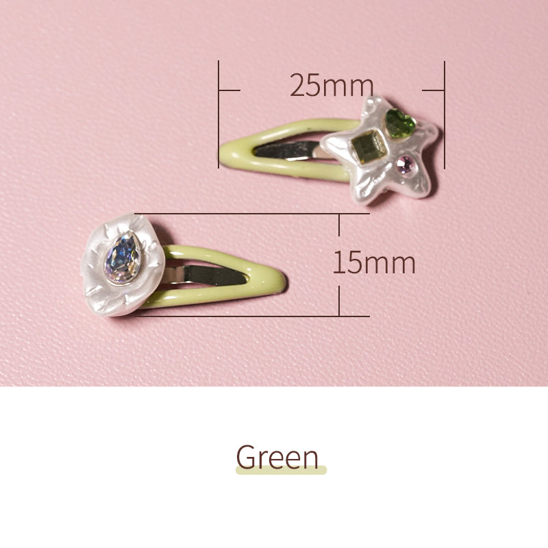 Star Imitation Pearl Diamond Hairpin-1/6 BJD Doll Size Acessories By LULUDAO