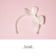 Pearl Bow Hairband-1/6 BJD Doll Size And Blythe Size Acessories By LULUDAO