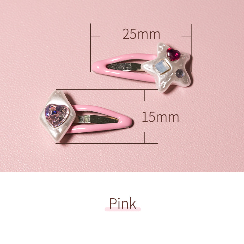 Star Imitation Pearl Diamond Hairpin-1/6 BJD Doll Size Acessories By LULUDAO