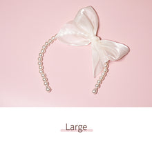 Load image into Gallery viewer, Pearl Bow Hairband-1/6 BJD Doll Size And Blythe Size Acessories By LULUDAO