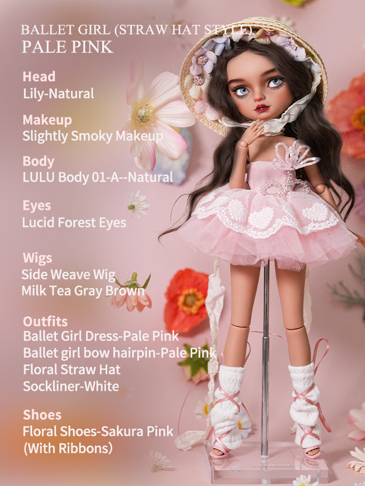 Ballet Girl (Straw Hat Style)  30cm BJD Doll By LULUDAO