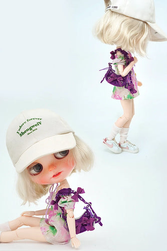 Silk velvet bow bag - 1/6 BJD Doll  Acessories for LULU Body Size