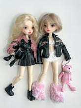 Load image into Gallery viewer, Bow-Knot Leather Jacket Set - 1/6 BJD Doll Outfits for LULU Body Size