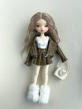 Load image into Gallery viewer, Bow-Knot Leather Jacket Set - 1/6 BJD Doll Outfits for LULU Body Size