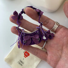 Load image into Gallery viewer, Silk velvet bow bag - 1/6 BJD Doll  Acessories for LULU Body Size