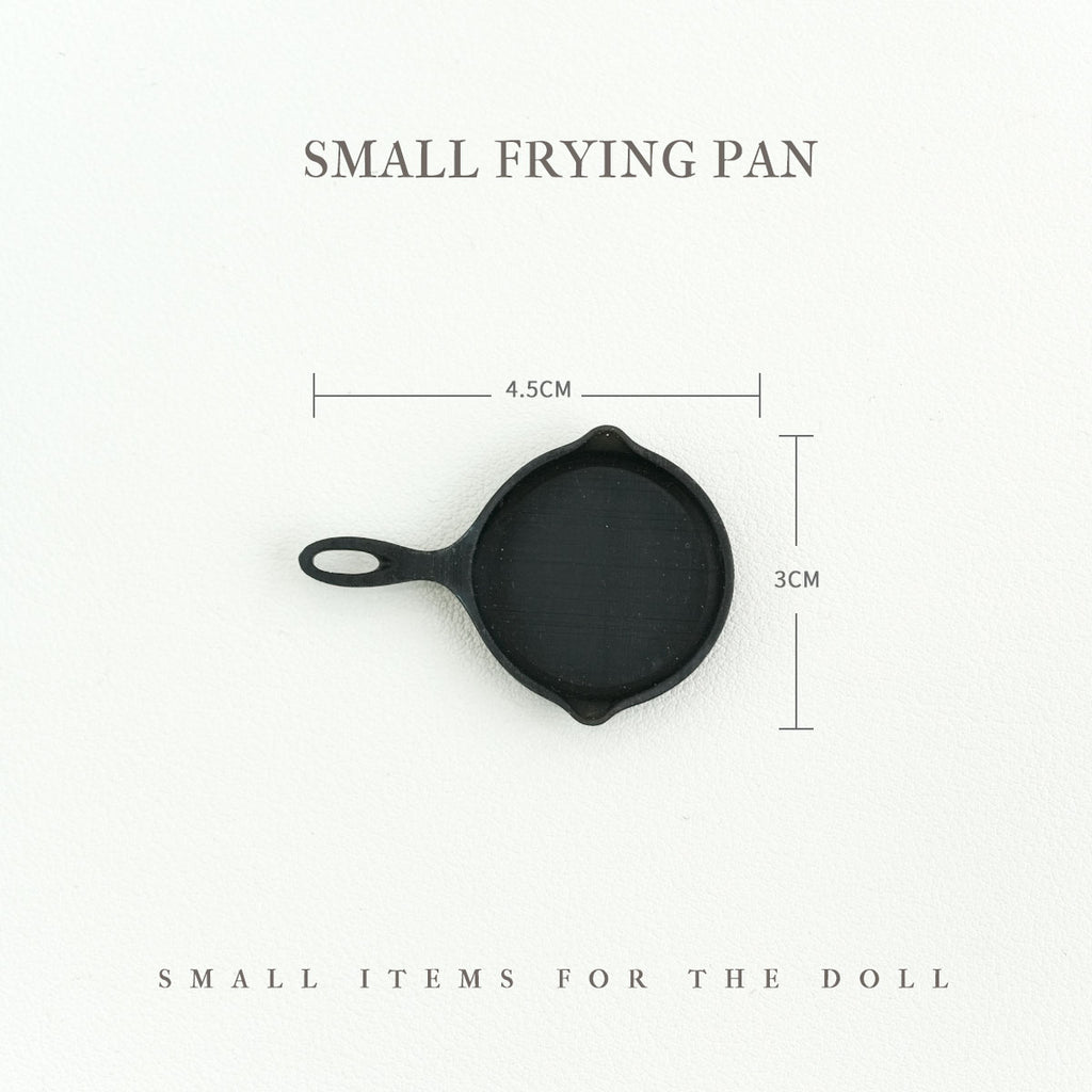 Kitty Toast & Small Frying Pan- 1/6 BJD Doll Miniatures Toy