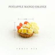 Fruit Pie & Fruit Tart - 1/6 BJD Doll Miniatures Toy