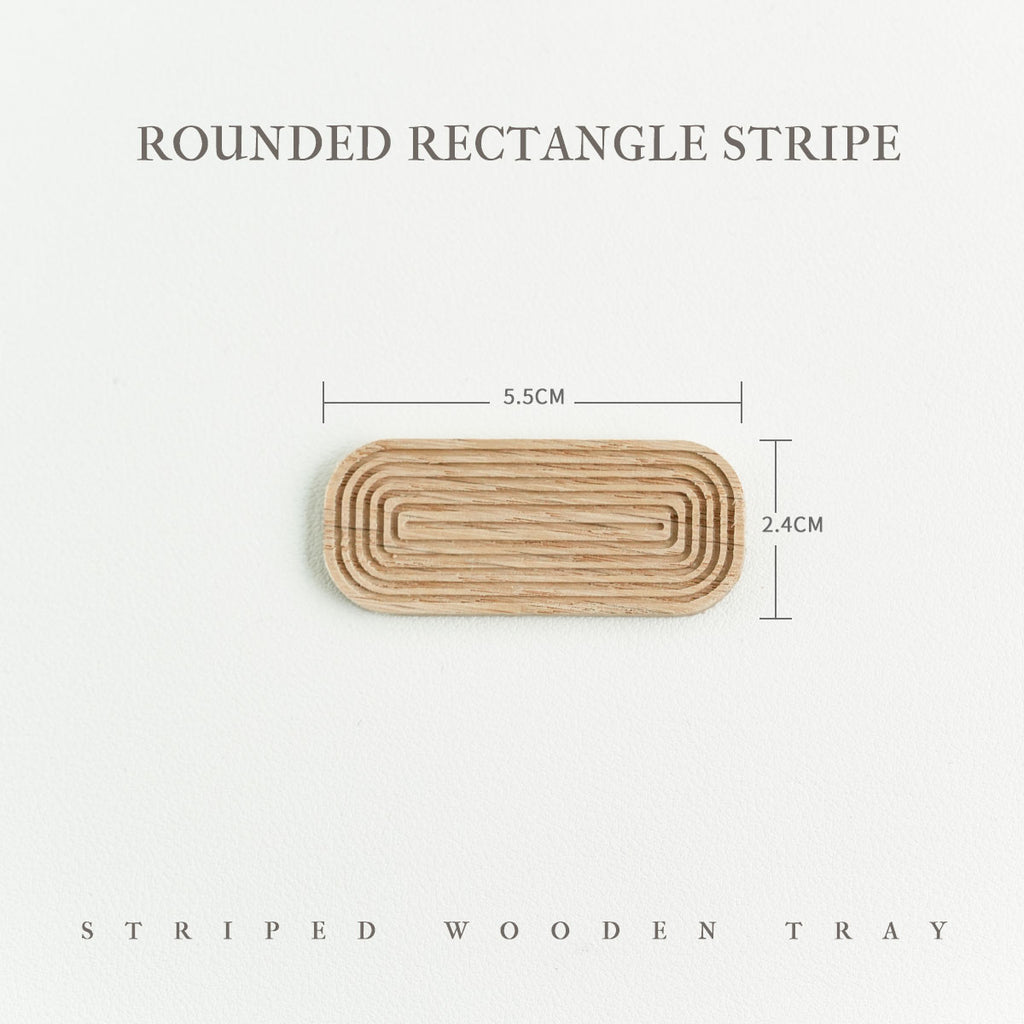 Striped Wooden Tray - 1/6 BJD Doll Miniatures Toy