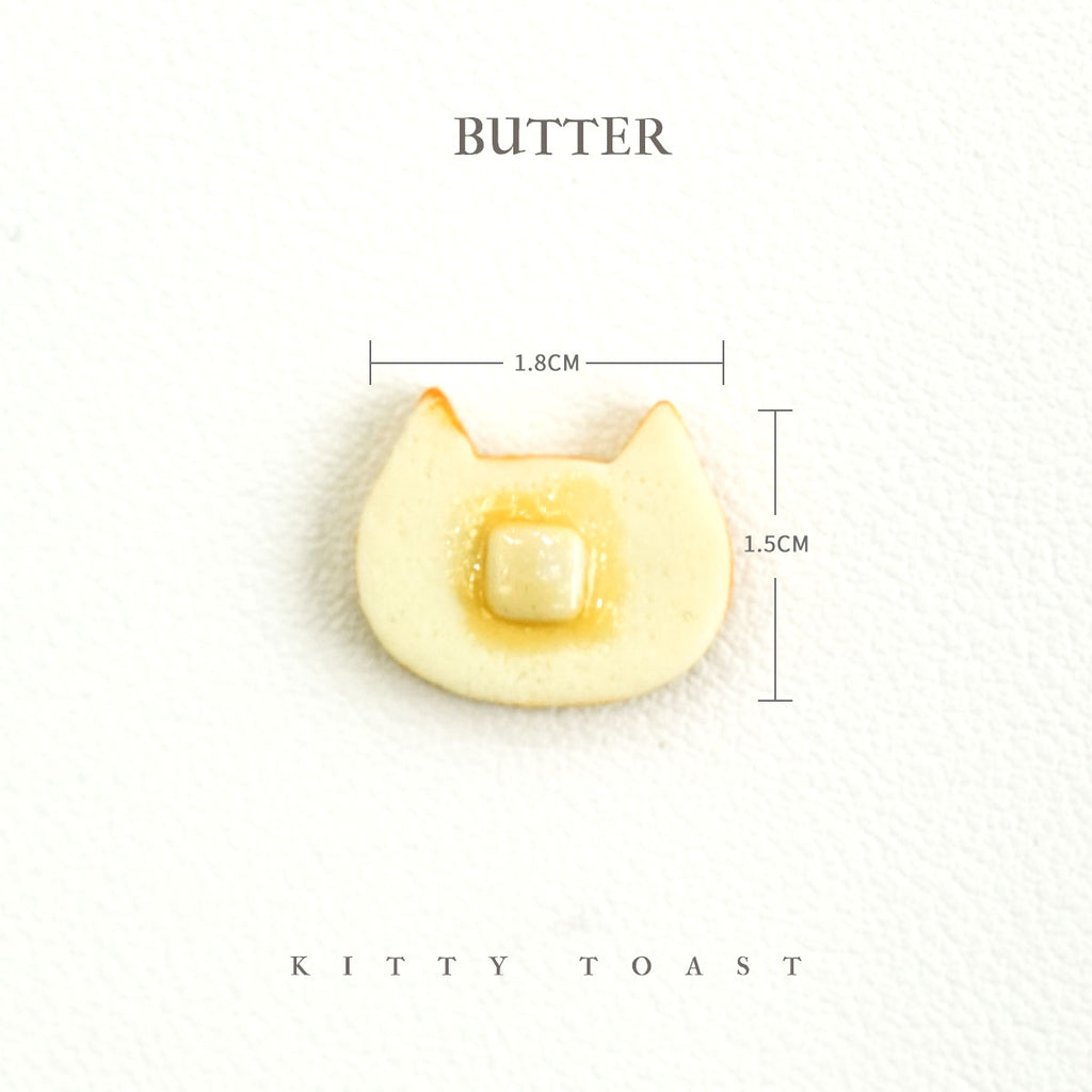 Kitty Toast & Small Frying Pan- 1/6 BJD Doll Miniatures Toy