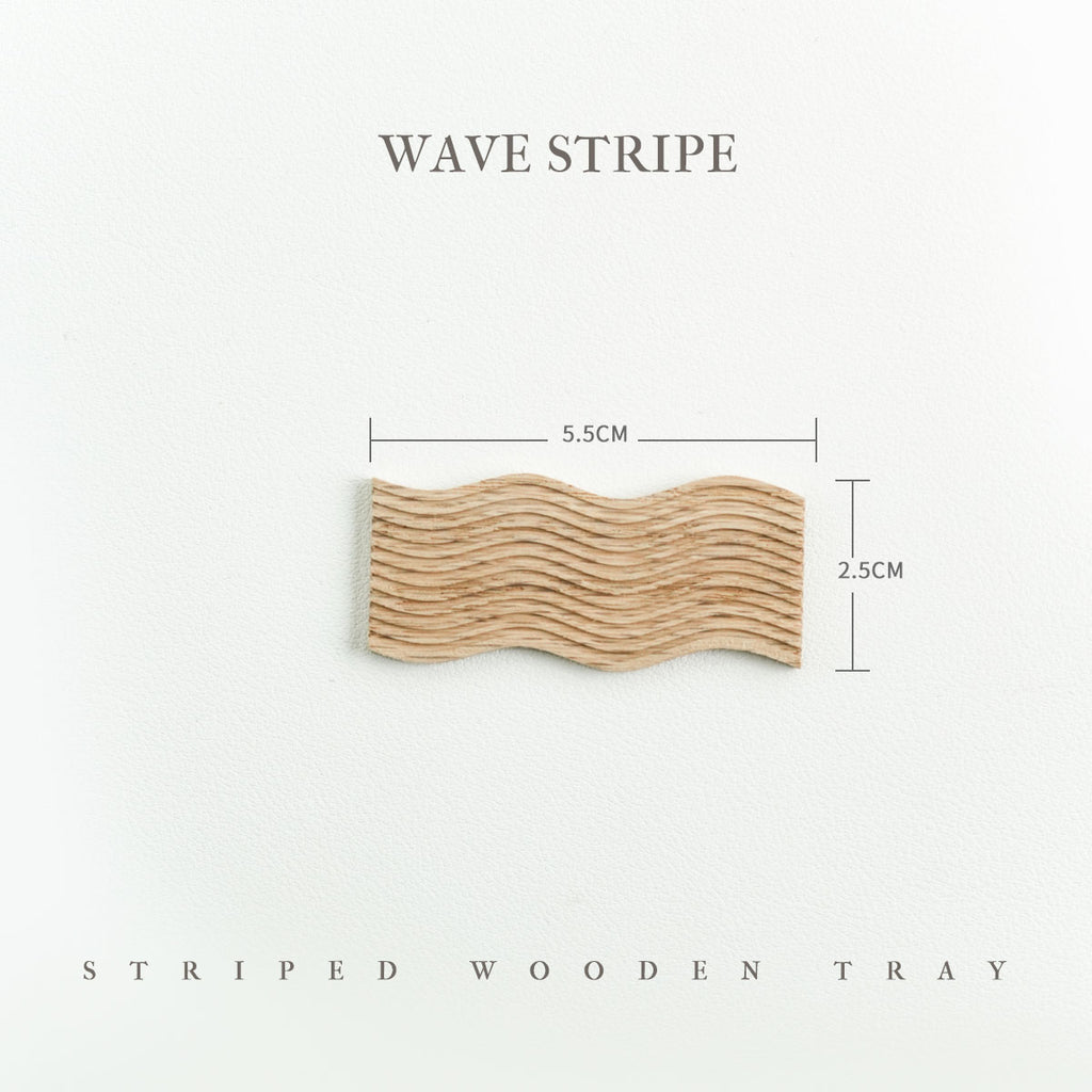 Striped Wooden Tray - 1/6 BJD Doll Miniatures Toy