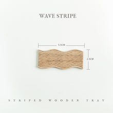 Load image into Gallery viewer, Striped Wooden Tray - 1/6 BJD Doll Miniatures Toy