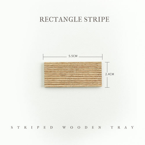 Striped Wooden Tray - 1/6 BJD Doll Miniatures Toy