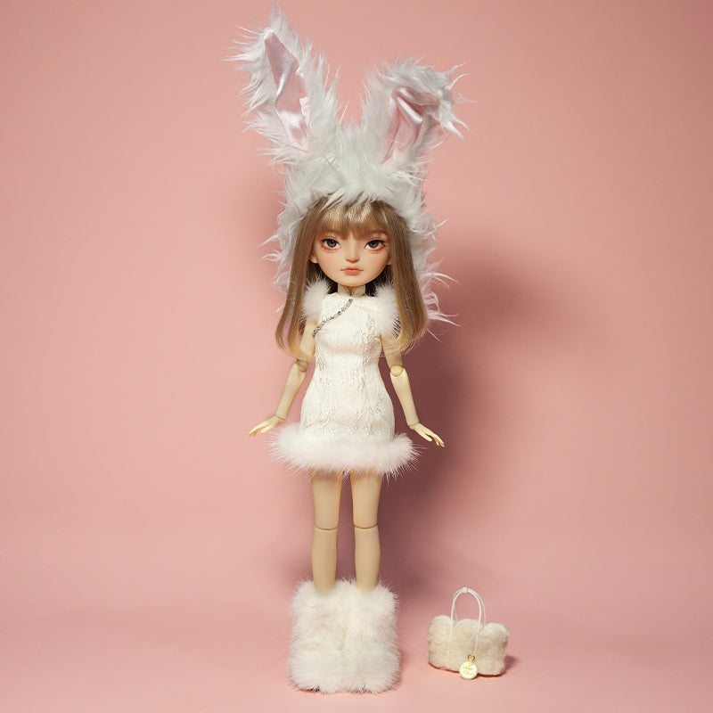 Twilight Snow · Velvet. rabbit Rabbit ear cap By LULUDAO