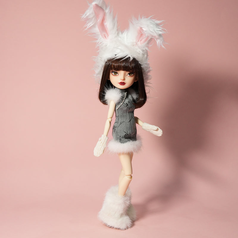 Twilight Snow · Velvet. rabbit Rabbit ear cap By LULUDAO