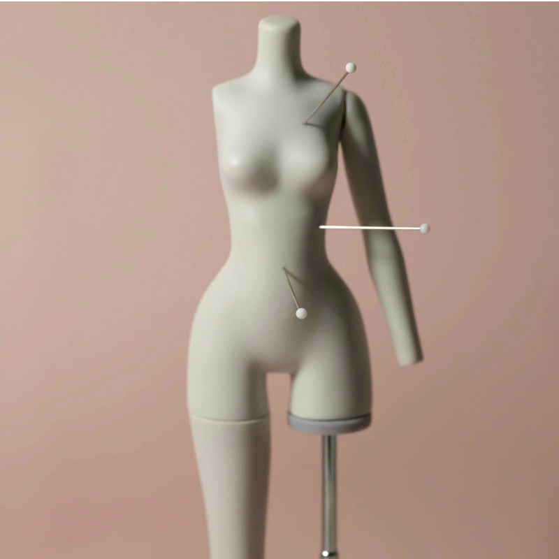 Plastic Mannequin for Sewing Clothes - 1/6 BJD Doll LULU Body Size